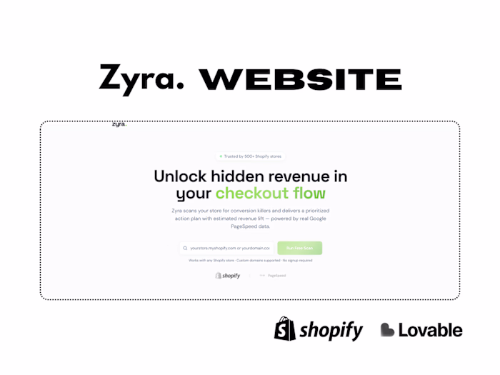 Zyra — Shopify CRO Audit & Conversion Optimization Tool