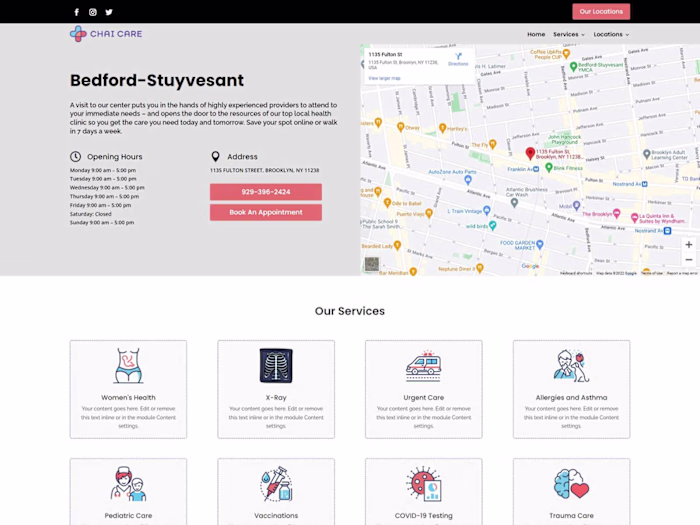 Chai Care - Wordpress Website For a Health Clinic