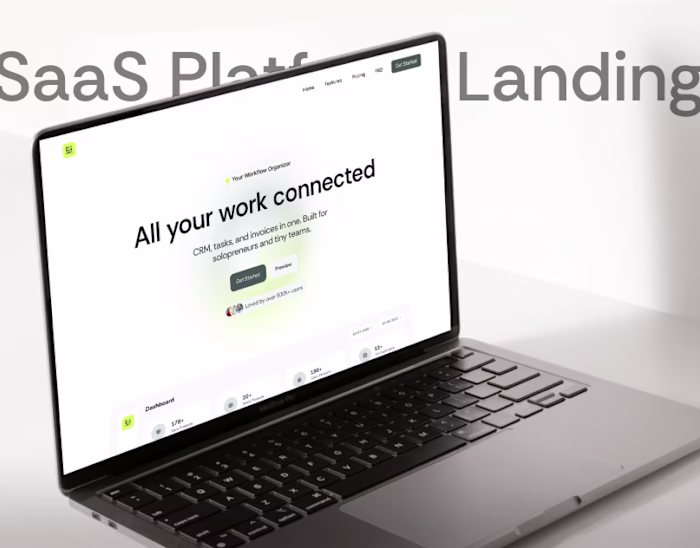 SaaS Platform Landing Page | Framer Website