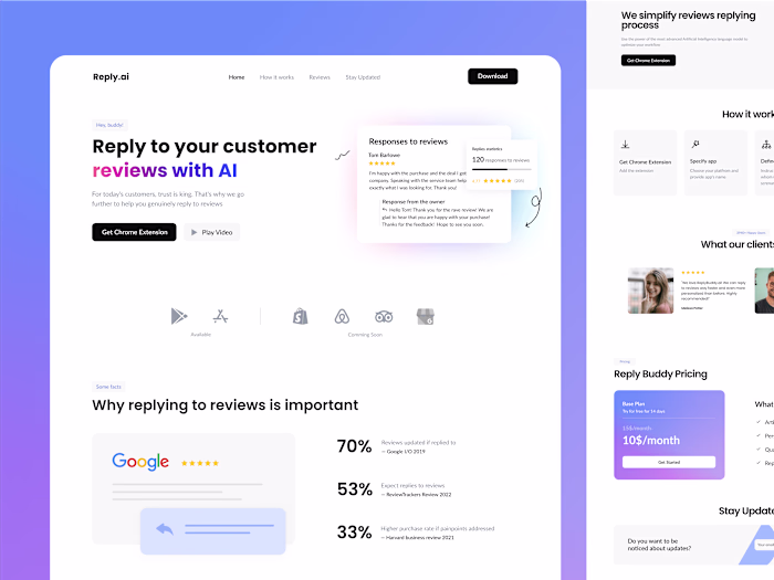 Project: Redesigning Reply.ai Landing Page
