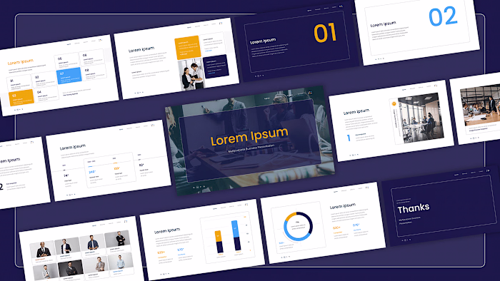 Business PowerPoint Template : Behance