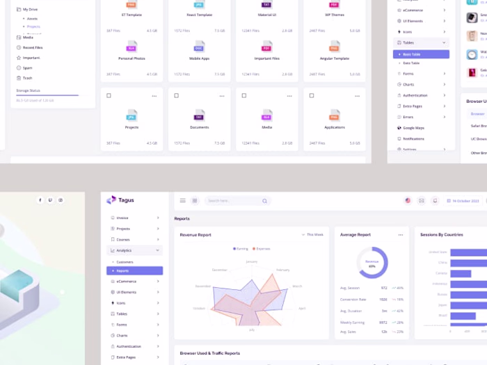 Custom Admin Dashboard Design
