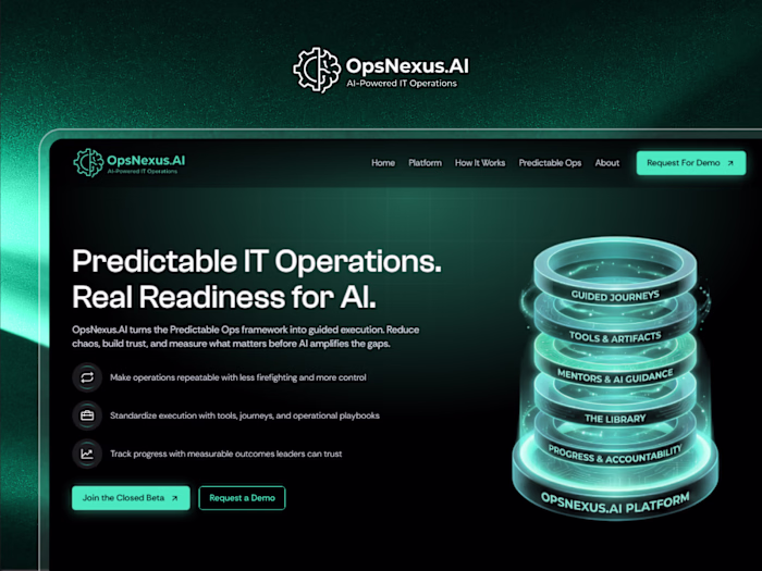 OpsNexus.AI : AI SaaS Enterprise Framer Website