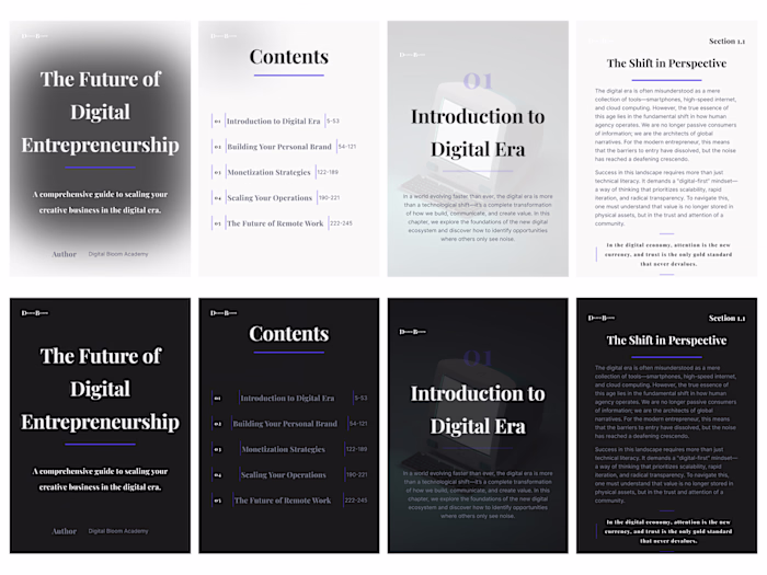 Digital Bloom: Building a Scalable E-book Design System