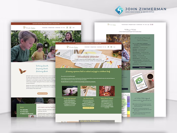 Wonder Garden Curriculum — Custom Kajabi Website Build