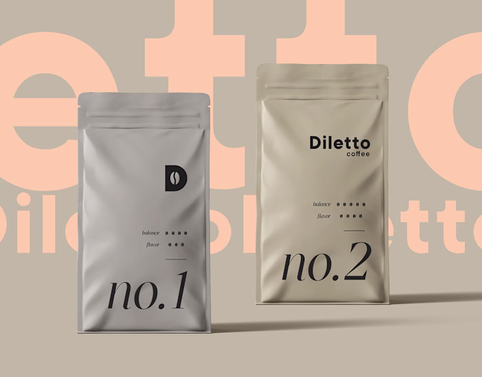 Diletto Coffee | Naming | Logo :: Behance