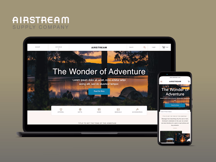 Airstream editorial Ecommerce | Rain Lieberman