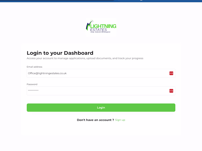 Lightning Estate CRM Web App