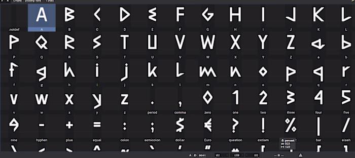 Create a Runic style Font