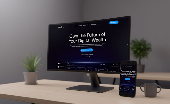 Crypto Landing Page Design and Development in Framer