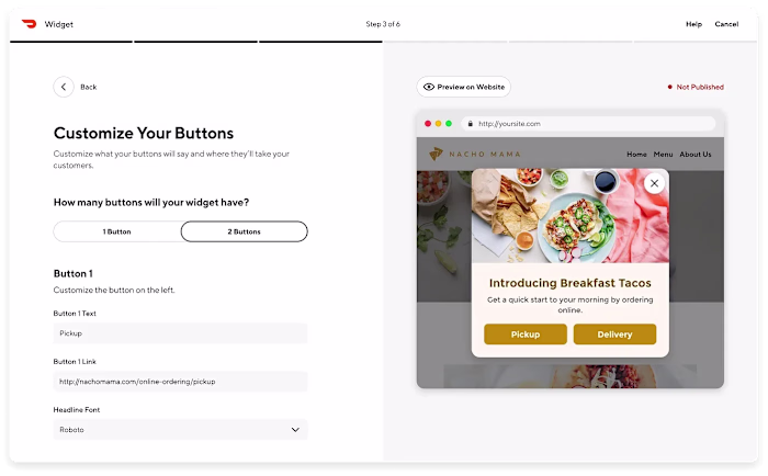 Merchant Web Widgets