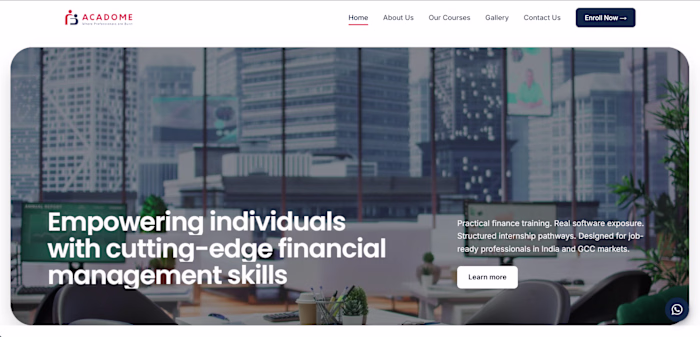 - Acadome Finance & Accounting
