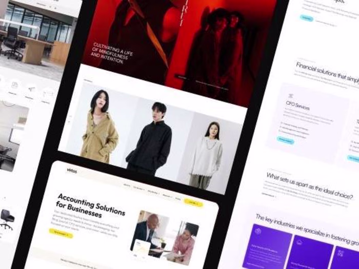 A revamped website using modern animations for MKS Creatives