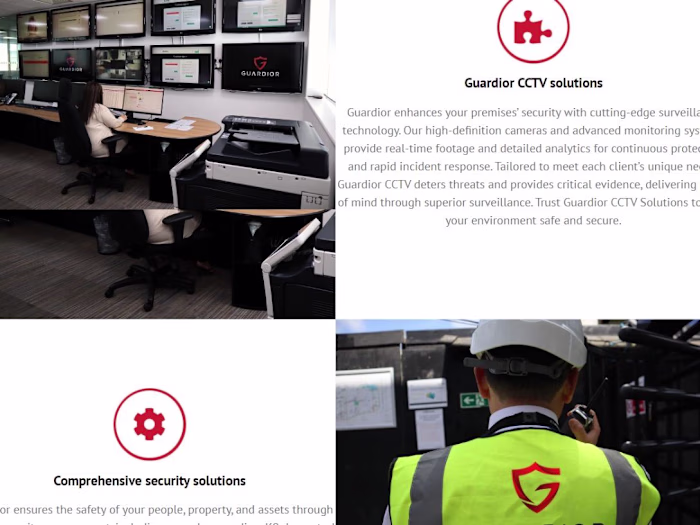 Guardior - Security Management Wesbite