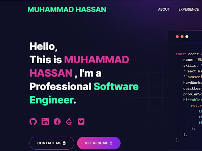 My personal Protfolio