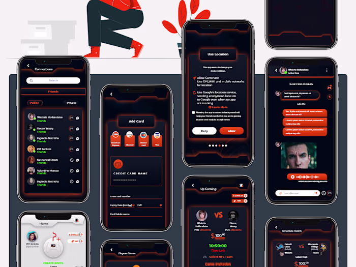 Gaming World App based on web and mobile