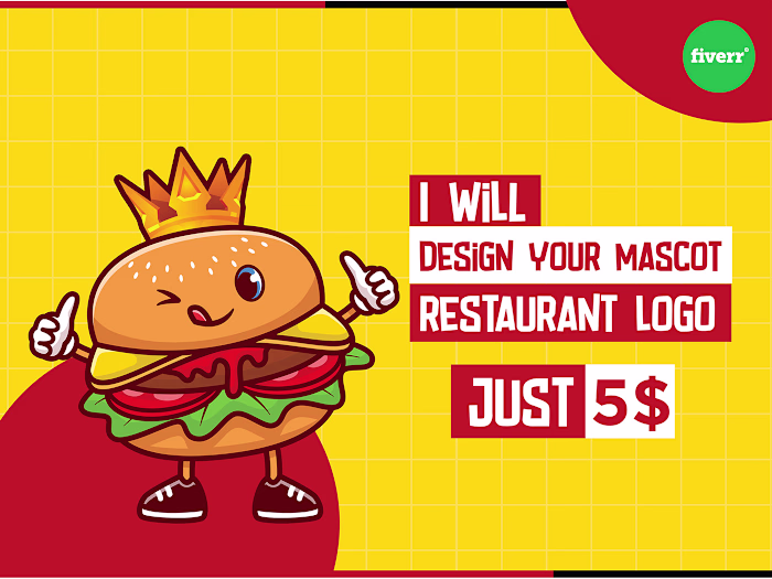 Modern mascot restaurant logo on Behance