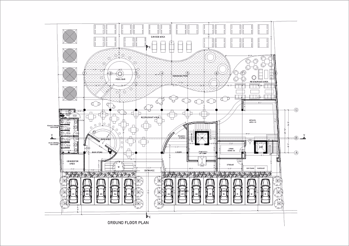 working drawings proposed hotel thale sri lanka :: Behance