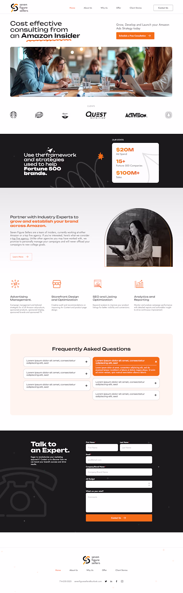 Seven Figure Sellers - Brand and Website Design