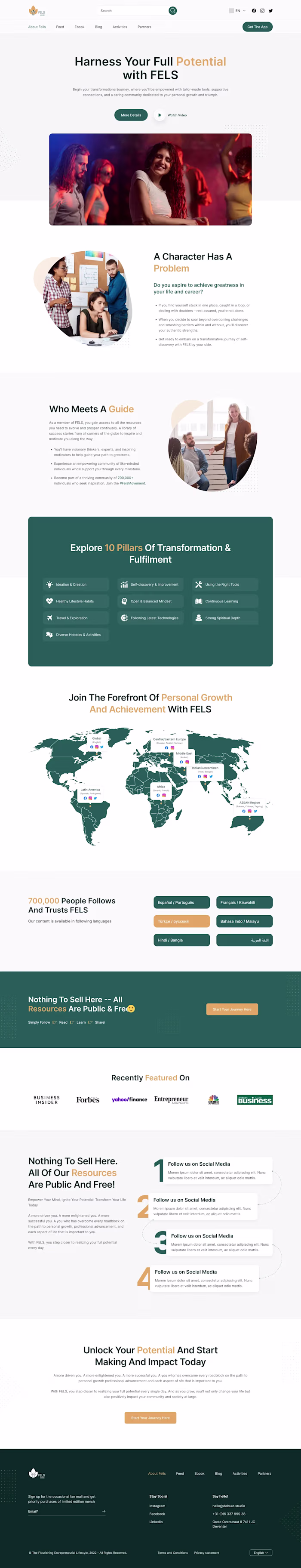 Unleashing Potential: A Modern Website Design for FELS
