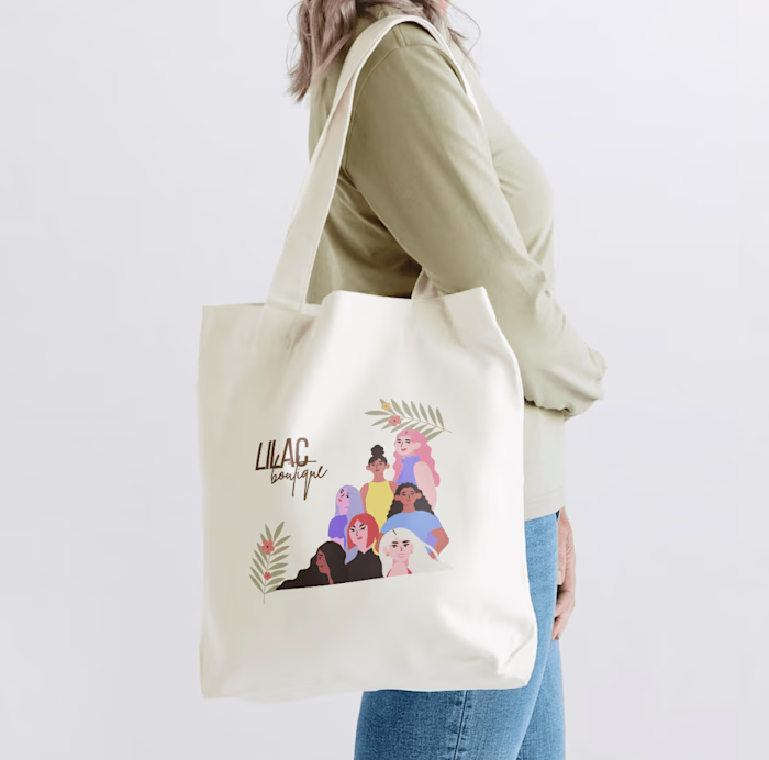 Lilac Boutique Tote Bag