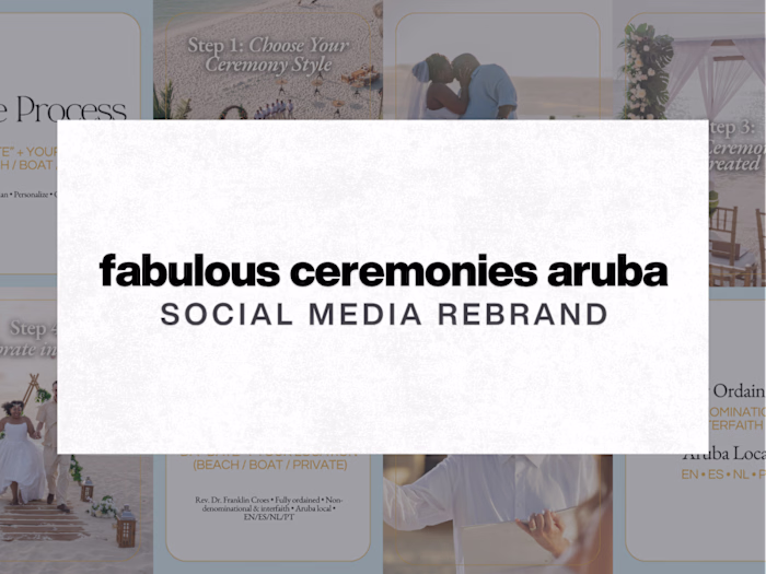 Social Media Rebrand for Fabulous Ceremonies Aruba