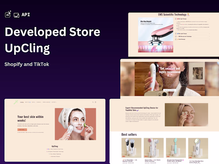 UpCling E-commerce Store Launch
