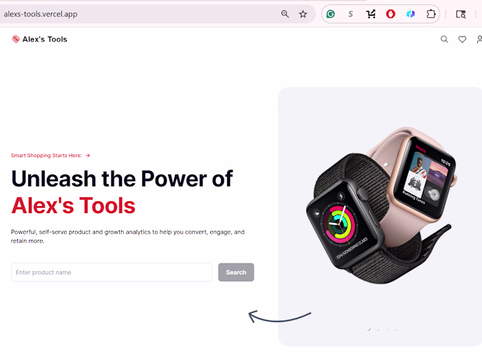 One of the first sites I ever built was Alex's Tools (https:...