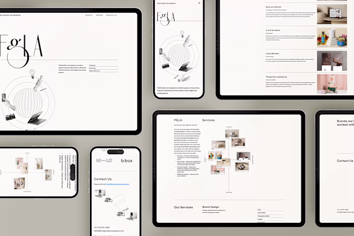 Field Guide Los Angeles - UI/UX Design & Webflow Development