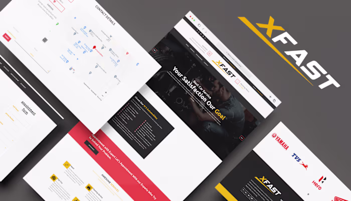 Web designing of automobile Services