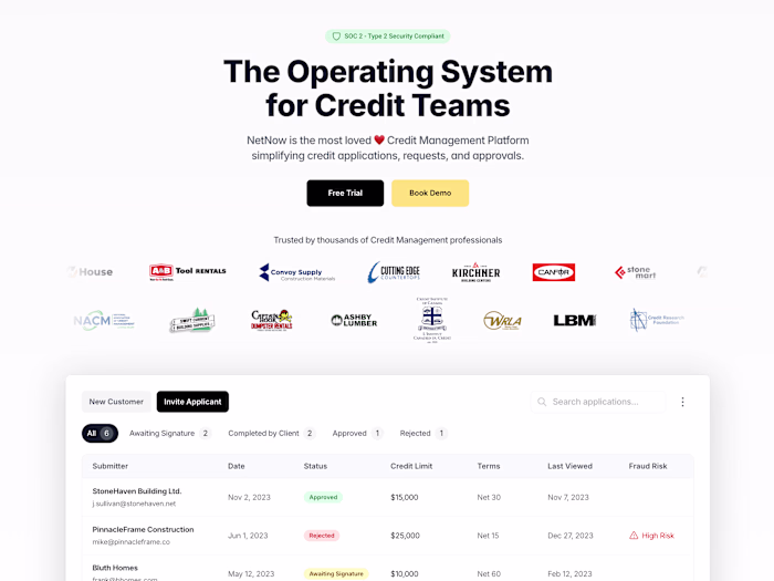 NetNow - Credit Management System