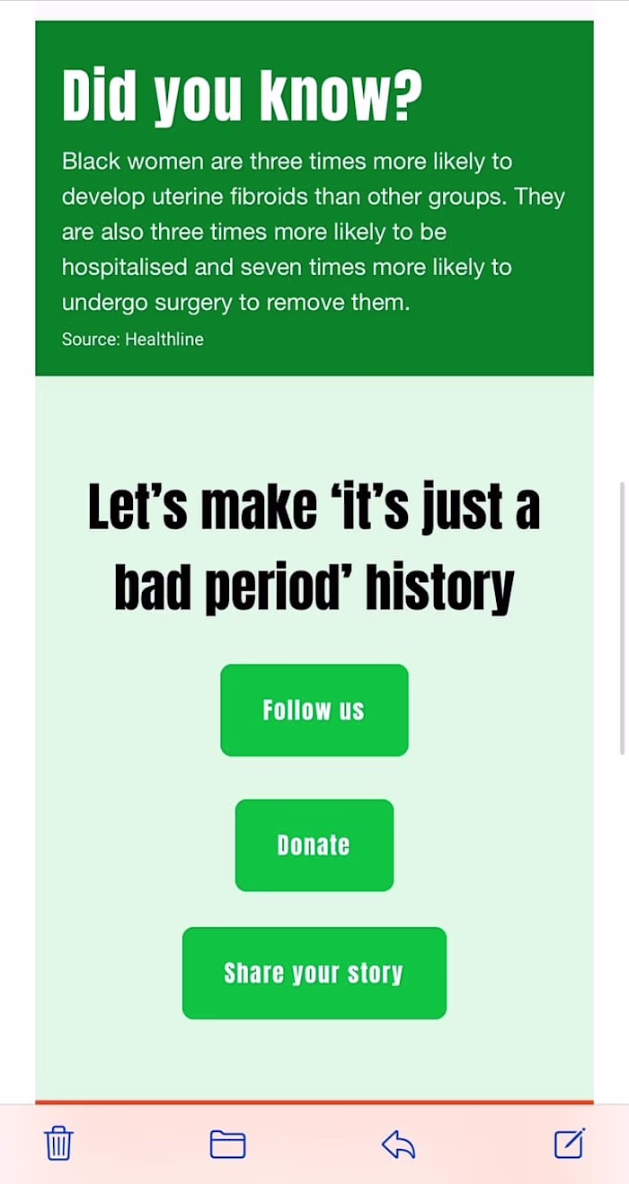 Charity email newsletter