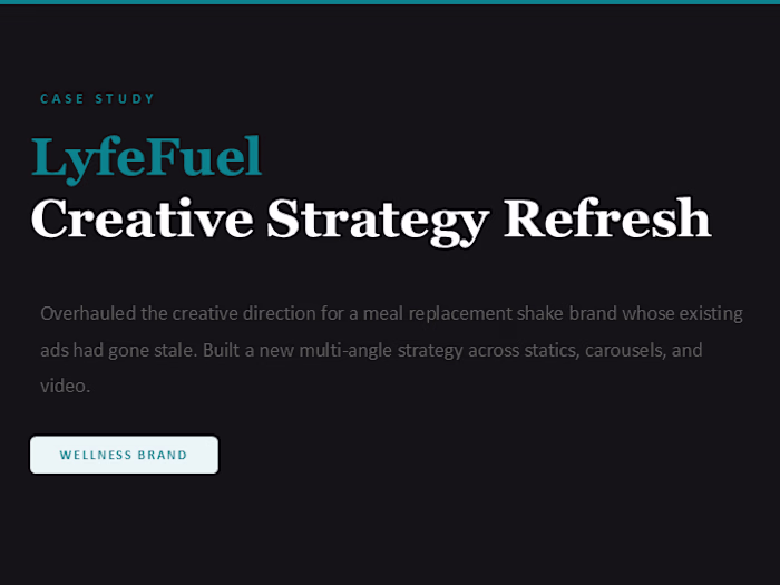 Creative Strategy Portfolio - Indrani P