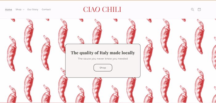 Ciao Chili | Shopify Web Design 