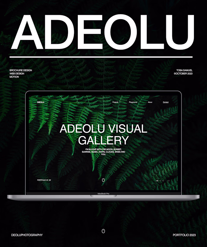 Adeolu - Photographer Portfolio