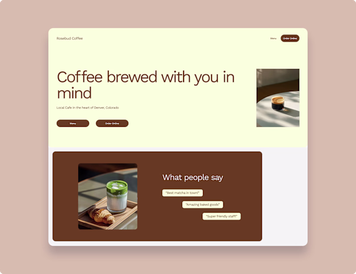 Coffee shop redesign 