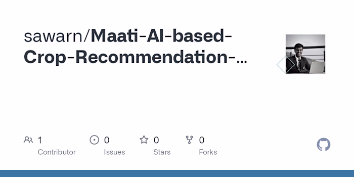 sawarn/Maati-AI-based-Crop-Recommendation-System