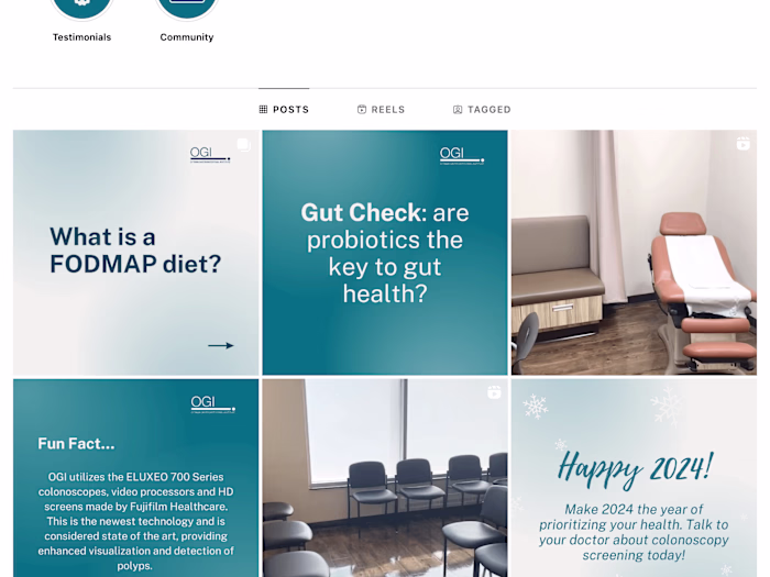 Medical Clinic Social Media Management & Content Creation