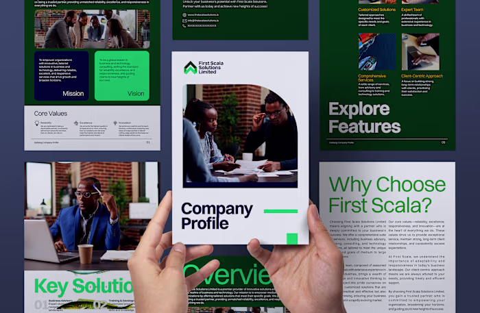 A detailed corporate profile crafted for First Scala Solutio...