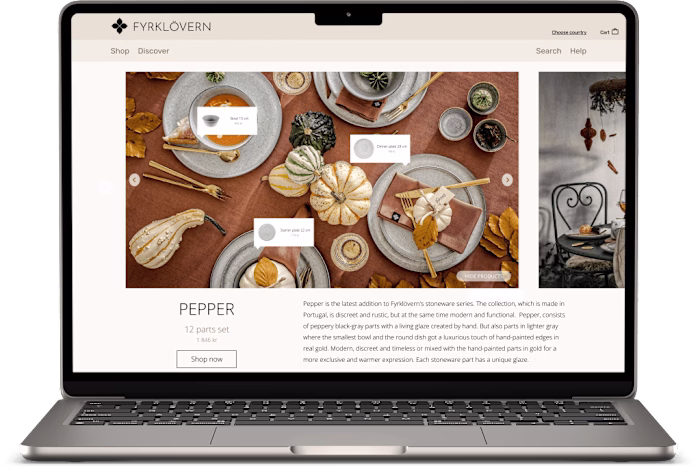 Flagship e-commerce website