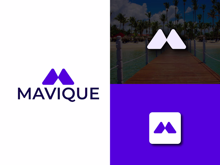 MAVIQUE Hotel Management Logo Design