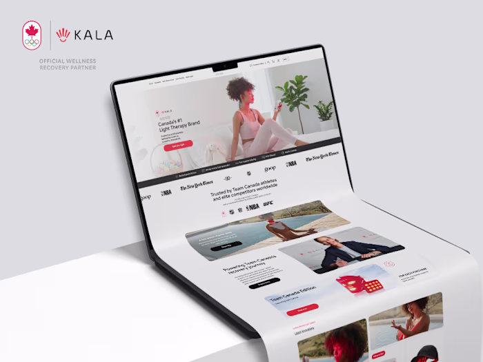 This project; https://kalaredlight.com/en-intl, was designed