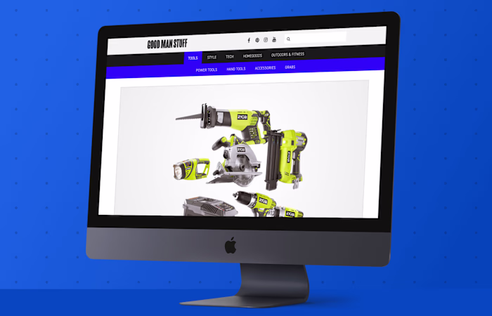 Responsive Website Design for Good Man Stuff