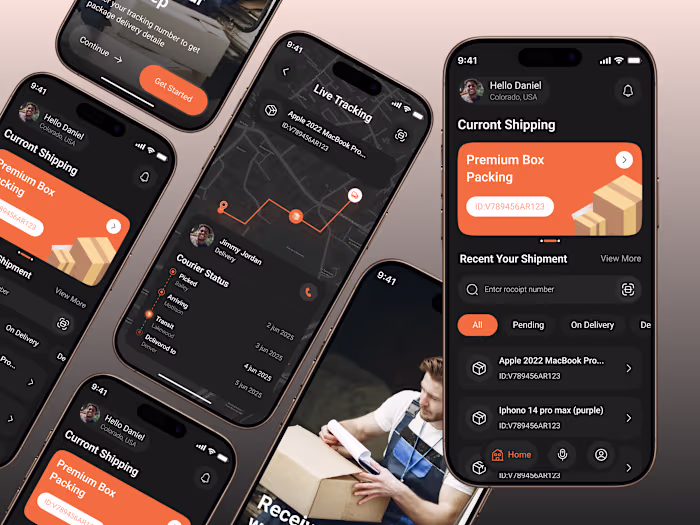Hello, Everyone! 👋 “A modern Parcel Delivery Mobile App UI ...