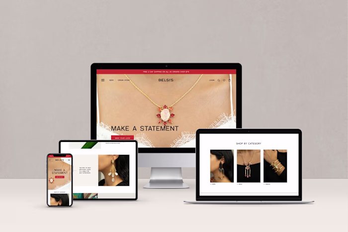Branding & Web Design for eCommerce Jewelry Brand