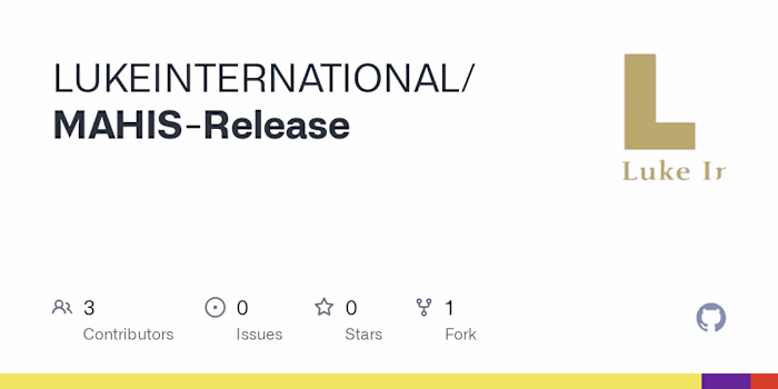 GitHub - LUKEINTERNATIONAL/MAHIS-Release