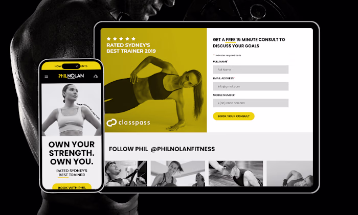 Phil Nolan Website Design on Figma + Shopify Development