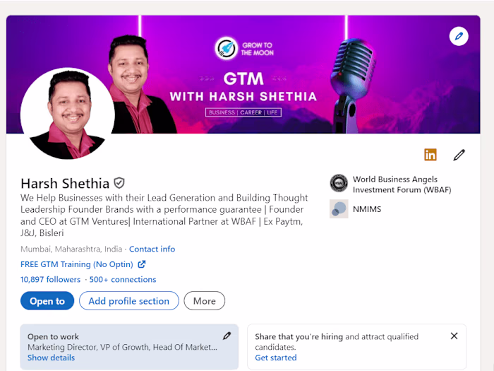 Linkedin Branding and Lead Gen Expert