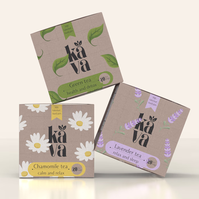 Kava | Tea Brand Identity and Packaging | Concept