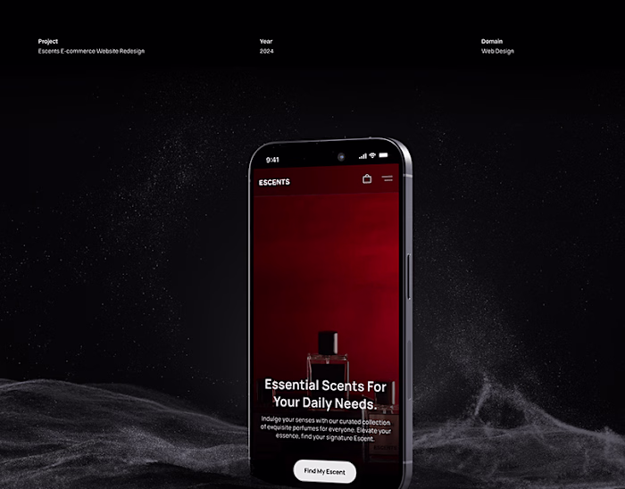 Escents Website Redesign :: Behance